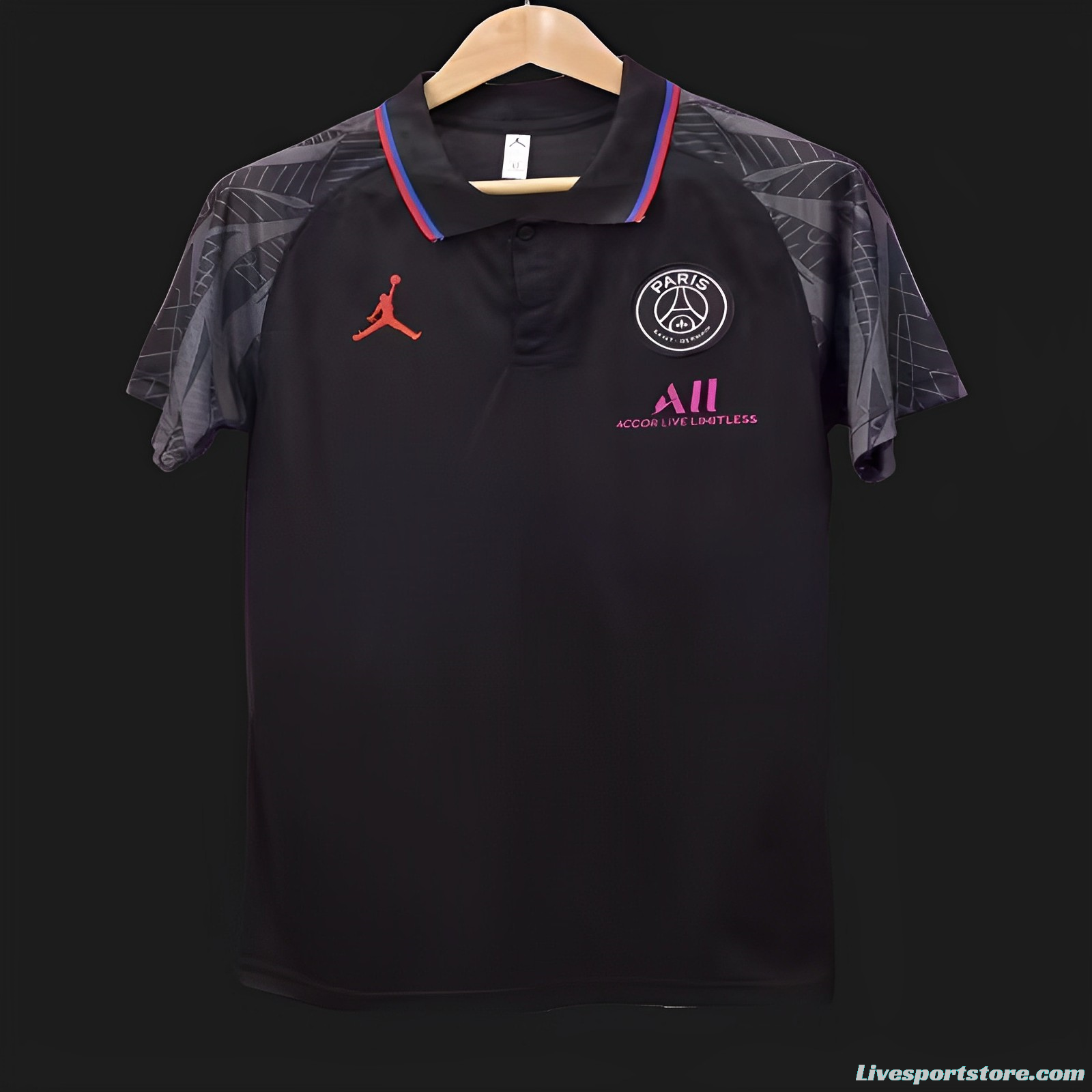 23/24 PSG Black Polo Jersey