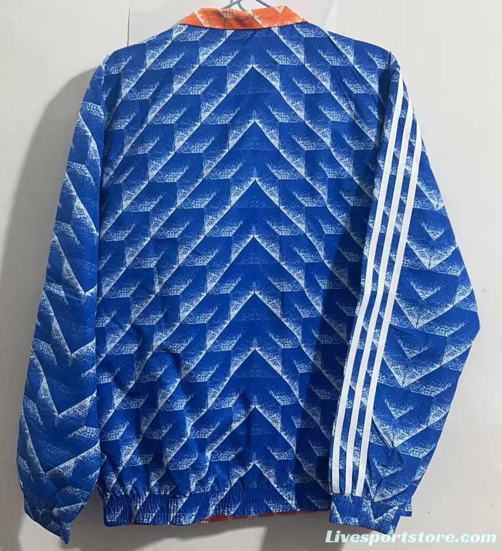 Retro Aston Villa Reversible Blue/Orange Jacket