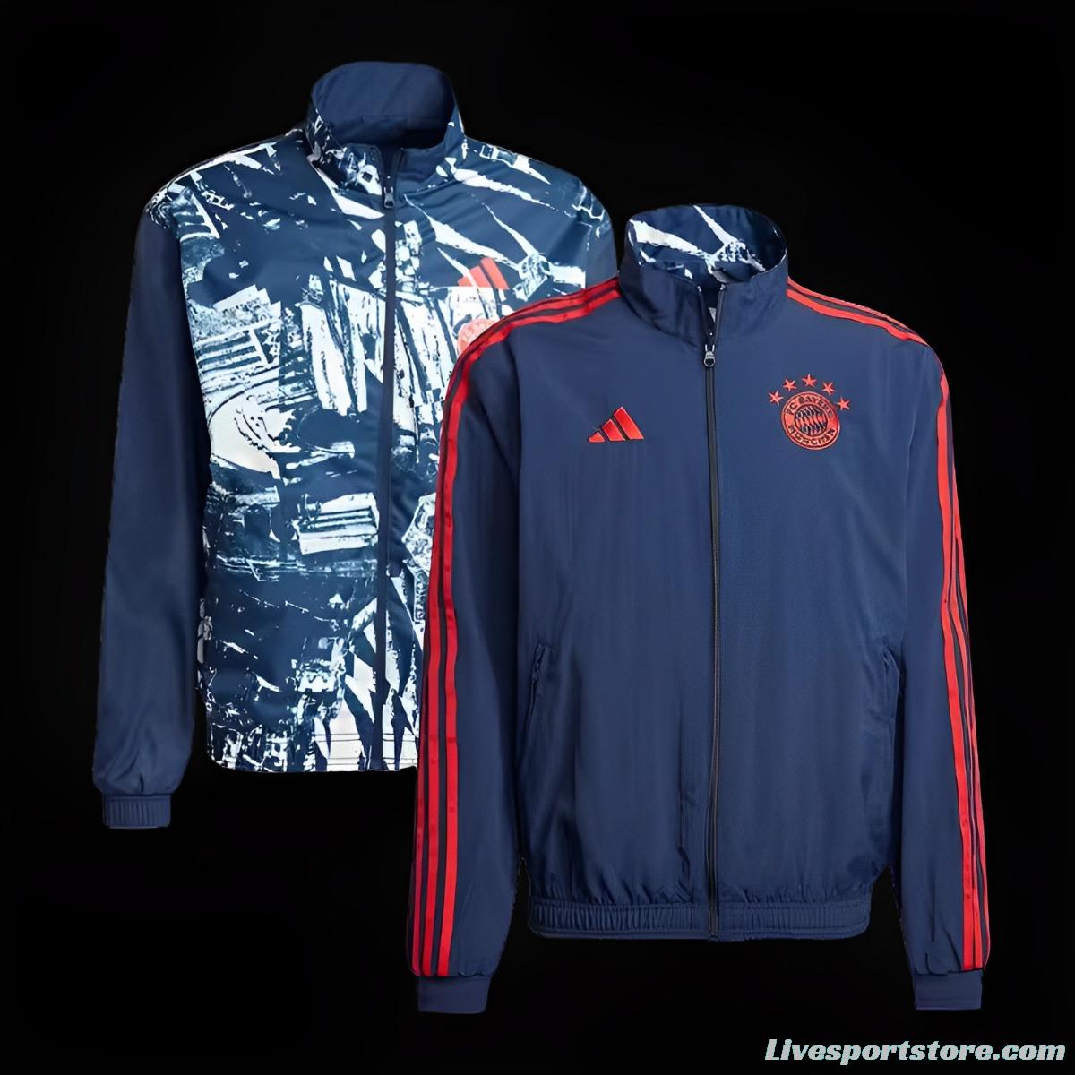 23/24 Bayern Munich Reversible Windbreaker Jacket