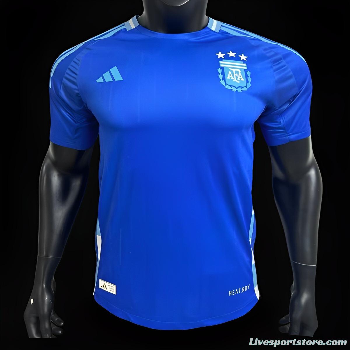 Player Version 2024 Argentina Away Blue Jersey