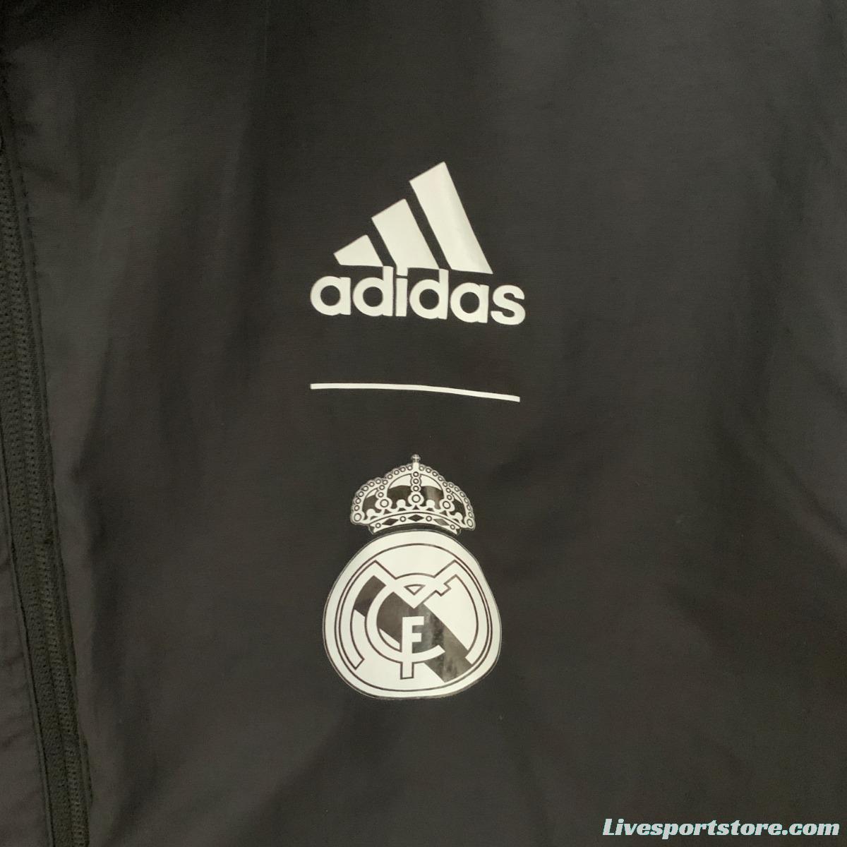 23/24 Real Madrid Black Dragon Reversible Full Zipper Jacket