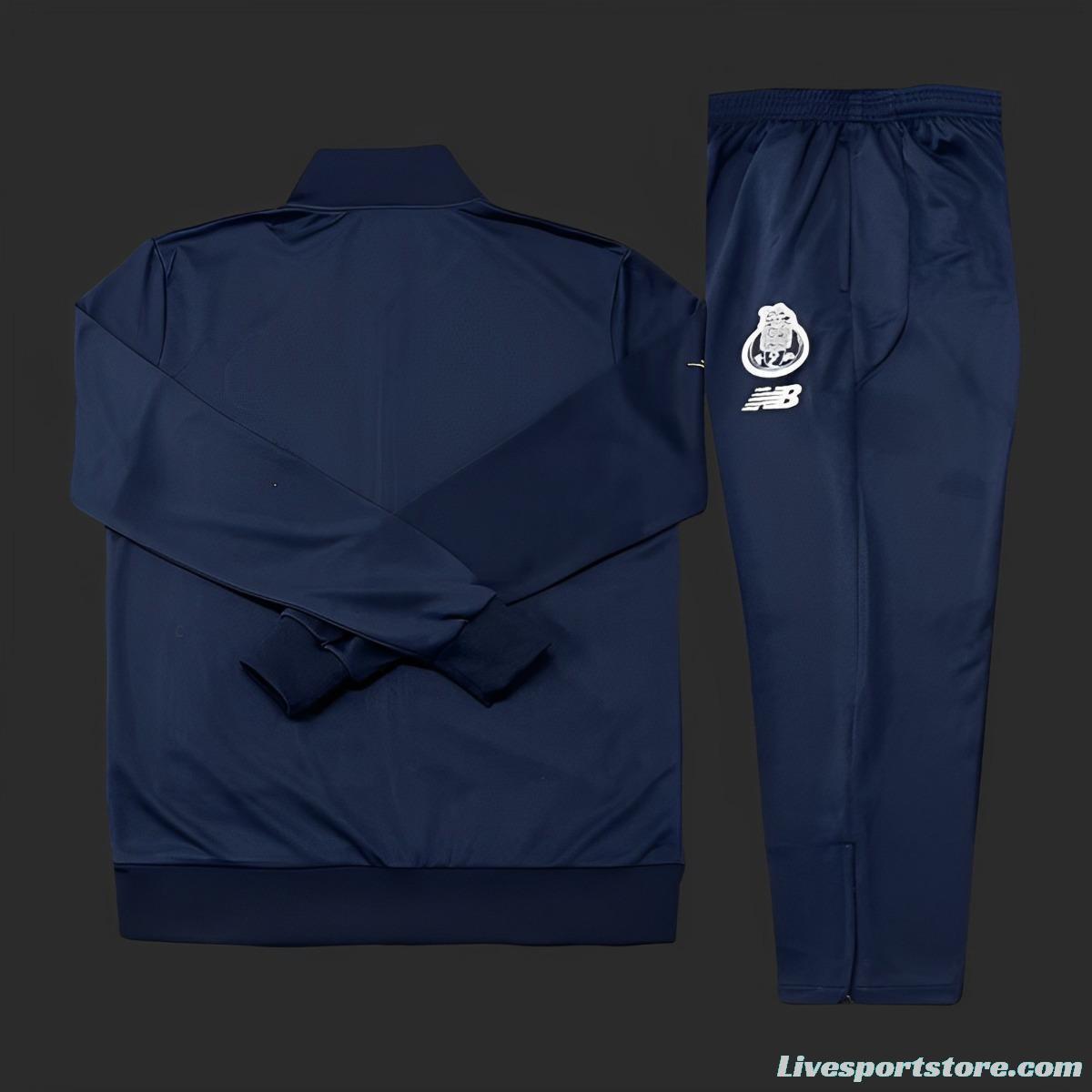 23/24 Porto Navy Full Zipper Jacket+Long Pants