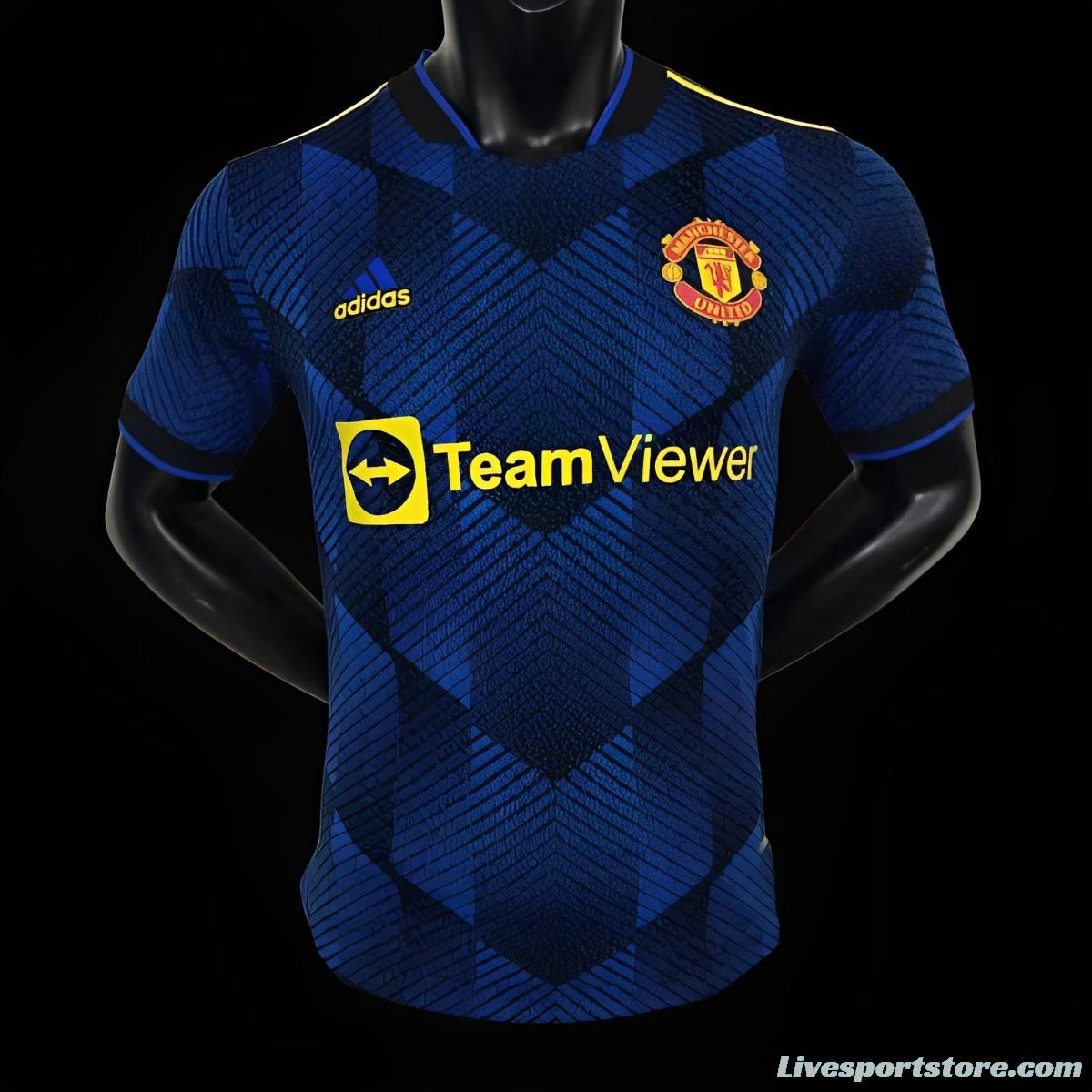 Player Version 21/22 Retro Manchester United Third Jersey