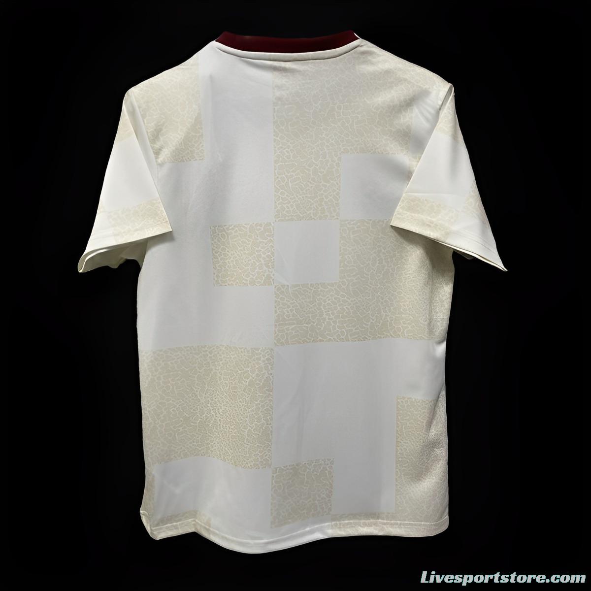 24/25 Flamengo Pre-Match White Training Jersey