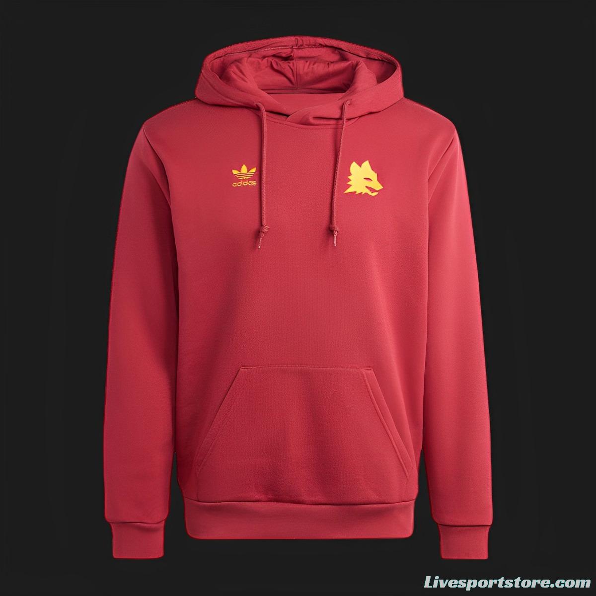 23/24 Roma Red Mens Hoodie