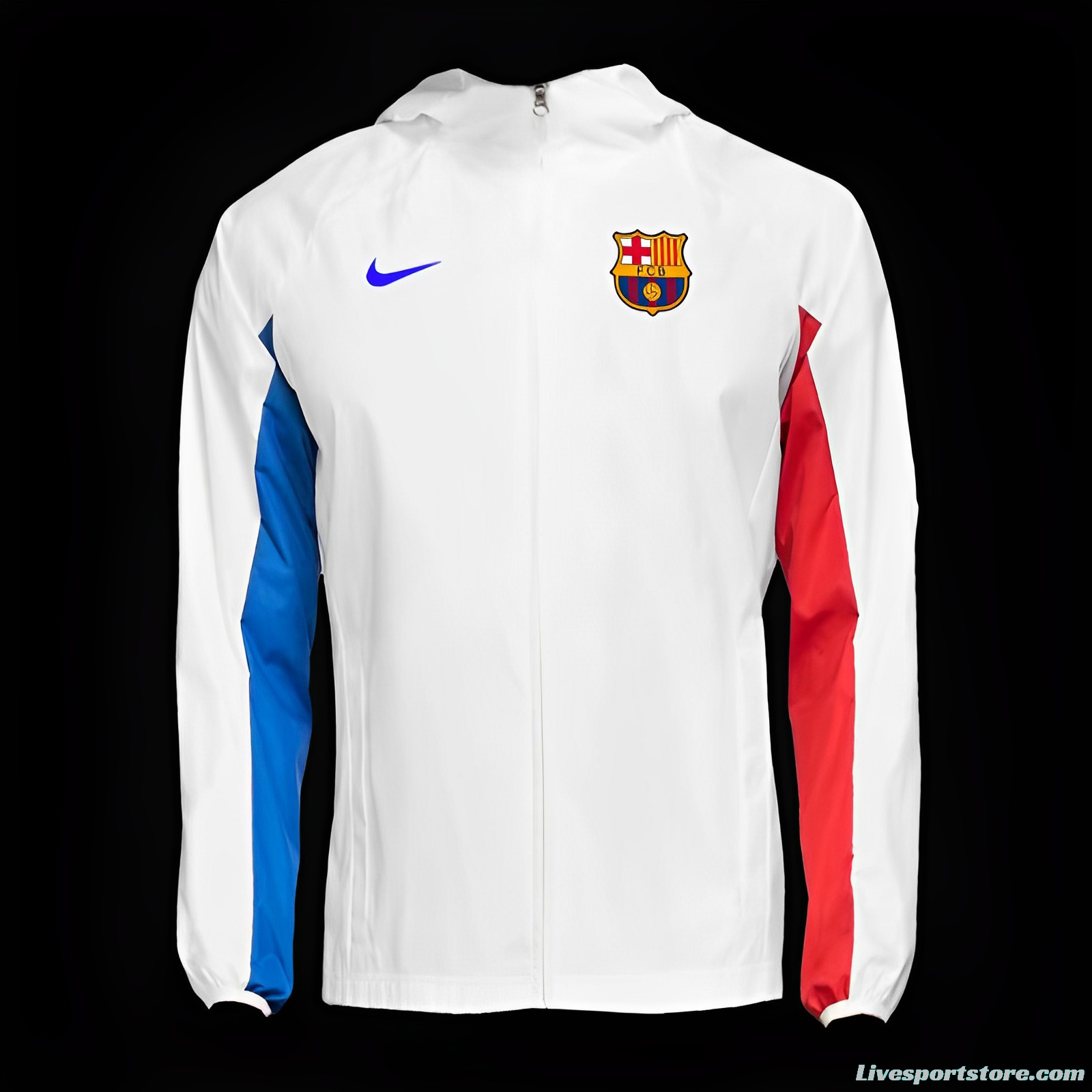 23/24 Barcelona White Windbreaker