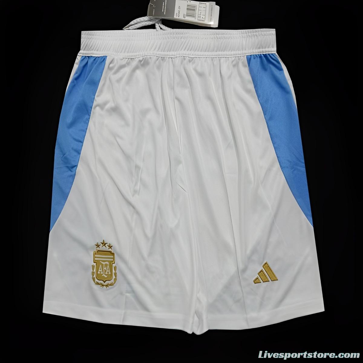 2024 Argentina Home White Shorts