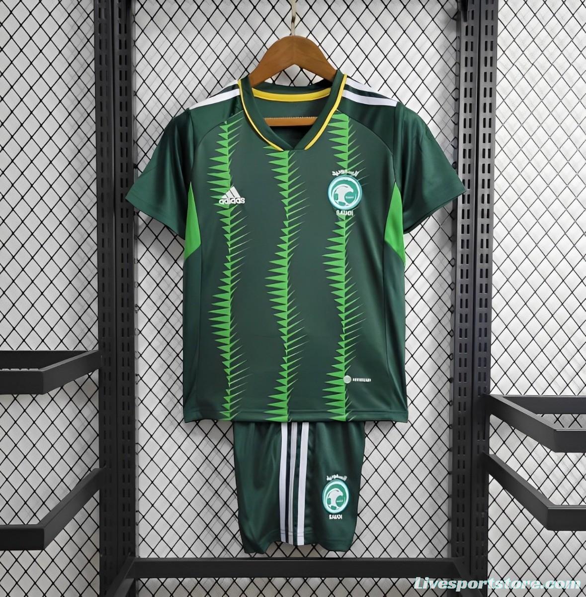 2024 Kids Saudi Arabia Home Jersey