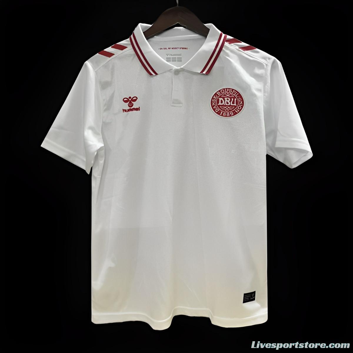 2024 Denmark Away White Jersey