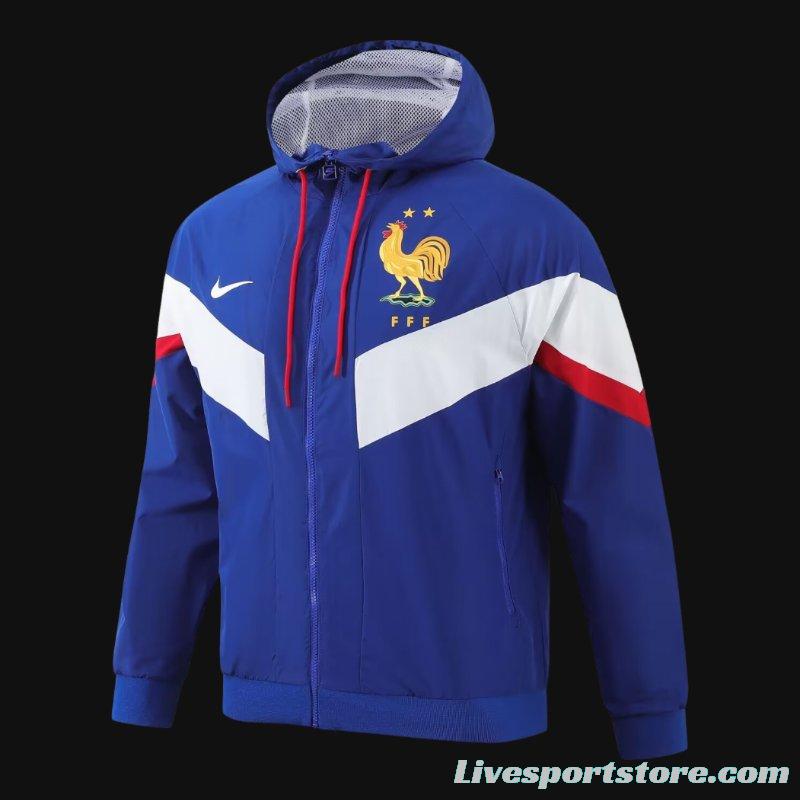 2024 France Blue Windbreaker