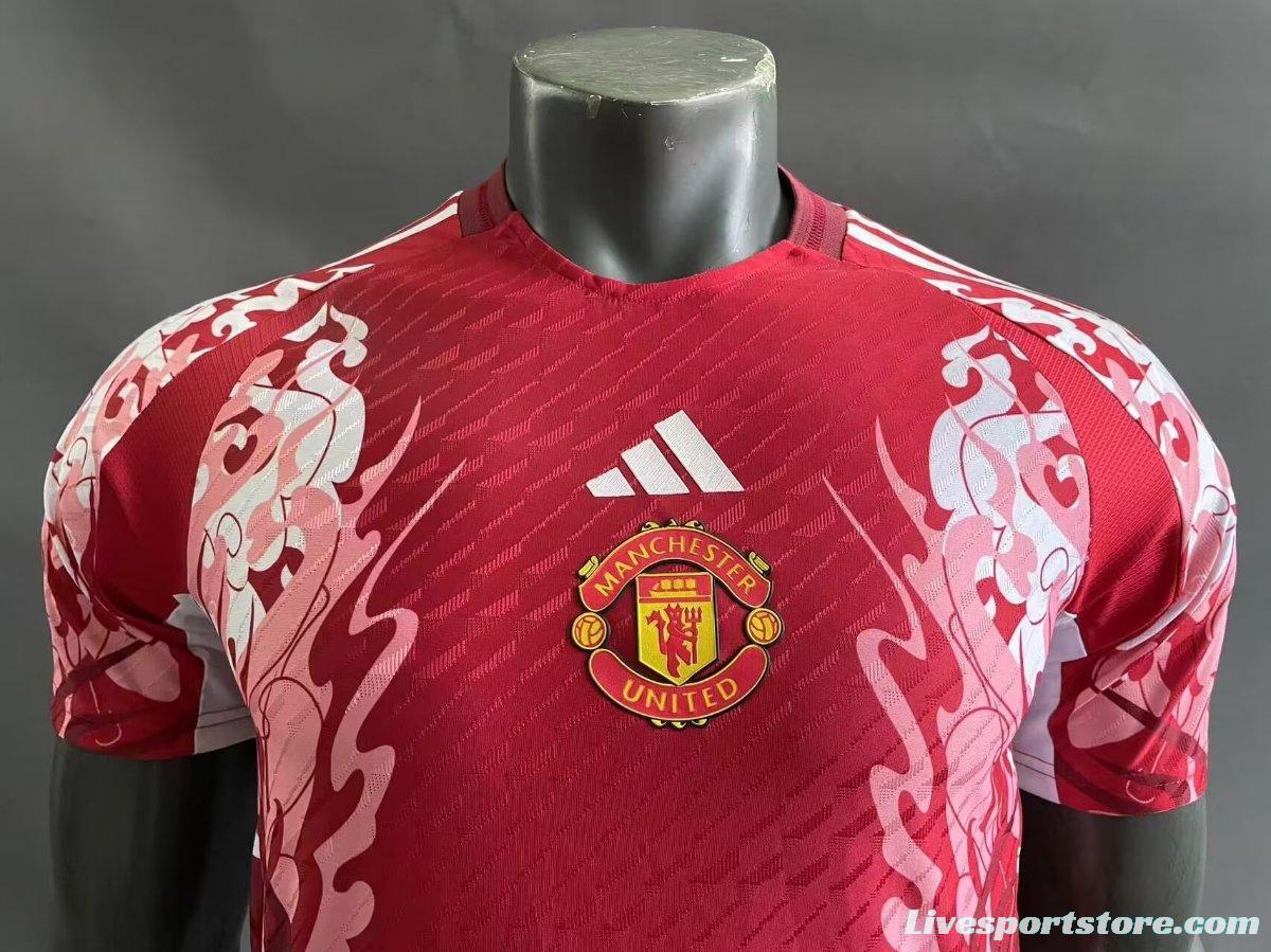 Player Version 23/24 Manchester United Red Pre-Match Jersey