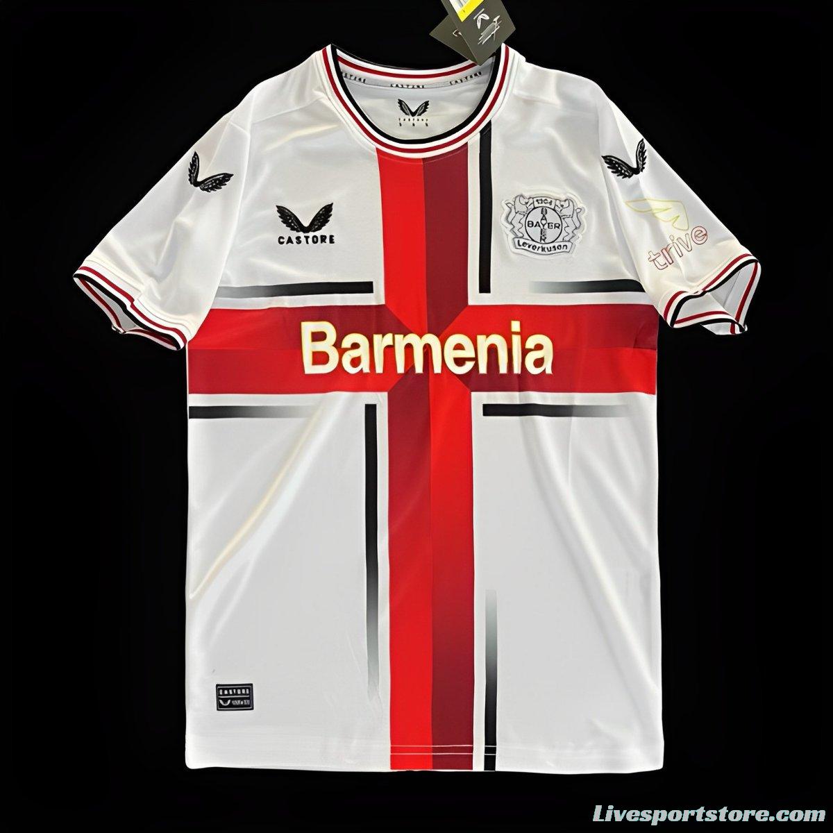 24/25 Bayern 04 Leverkusen Away White Jersey