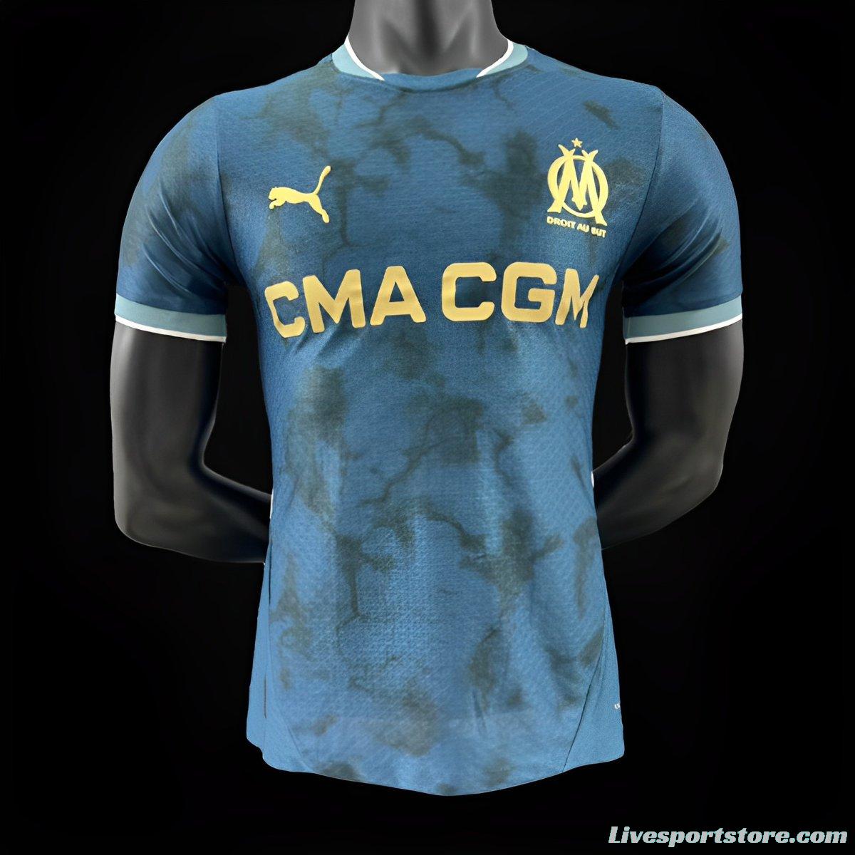 Player Version 24/25 Olympique Marseille Away Navy Jersey