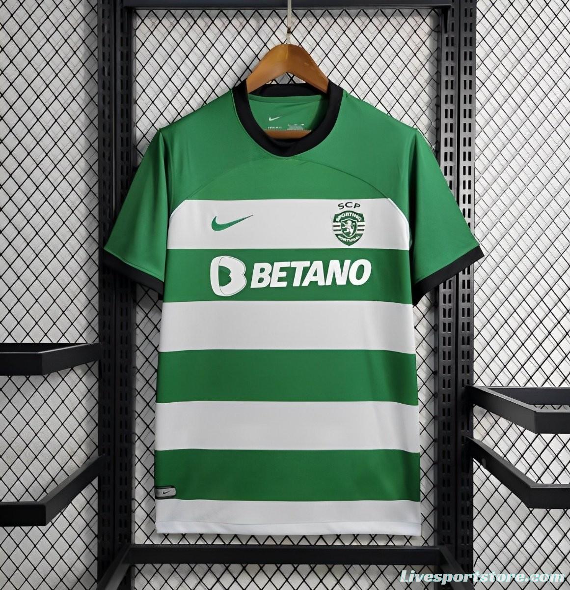 23/24 Sporting CP Home Campeao Printing Jersey