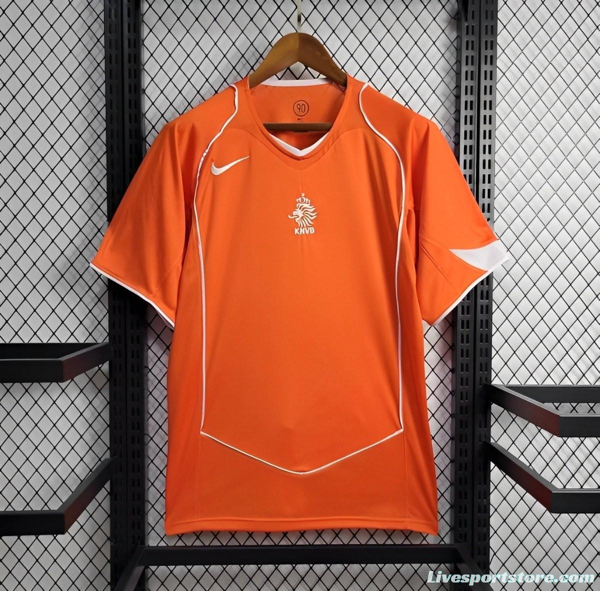 Retro 2004 Netherlands Home Jersey