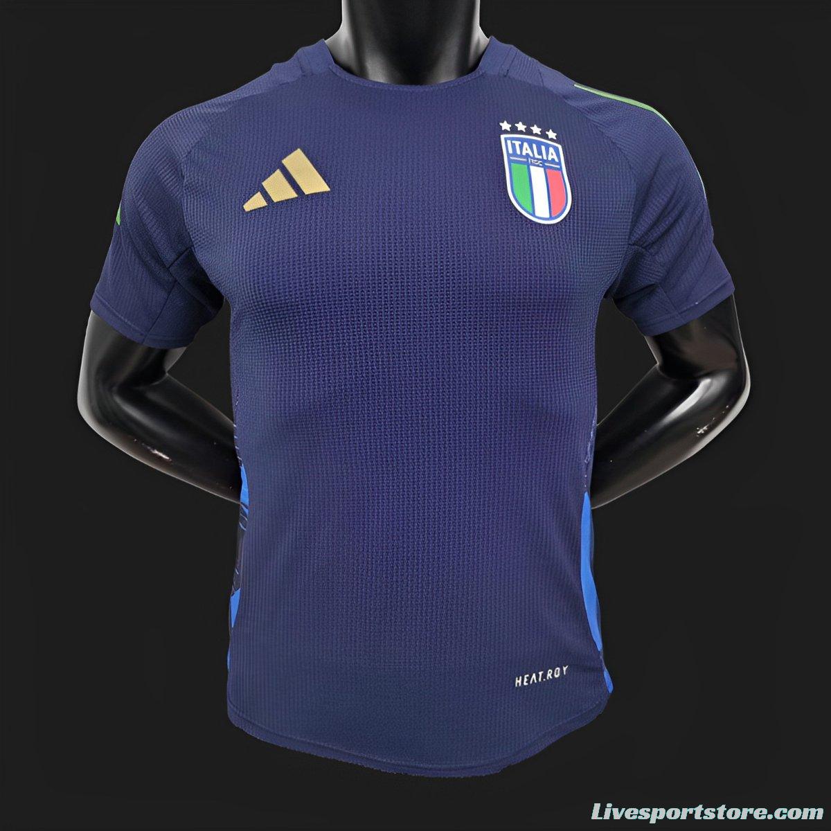 Player Version 2024 Italy Navy Special Jersey