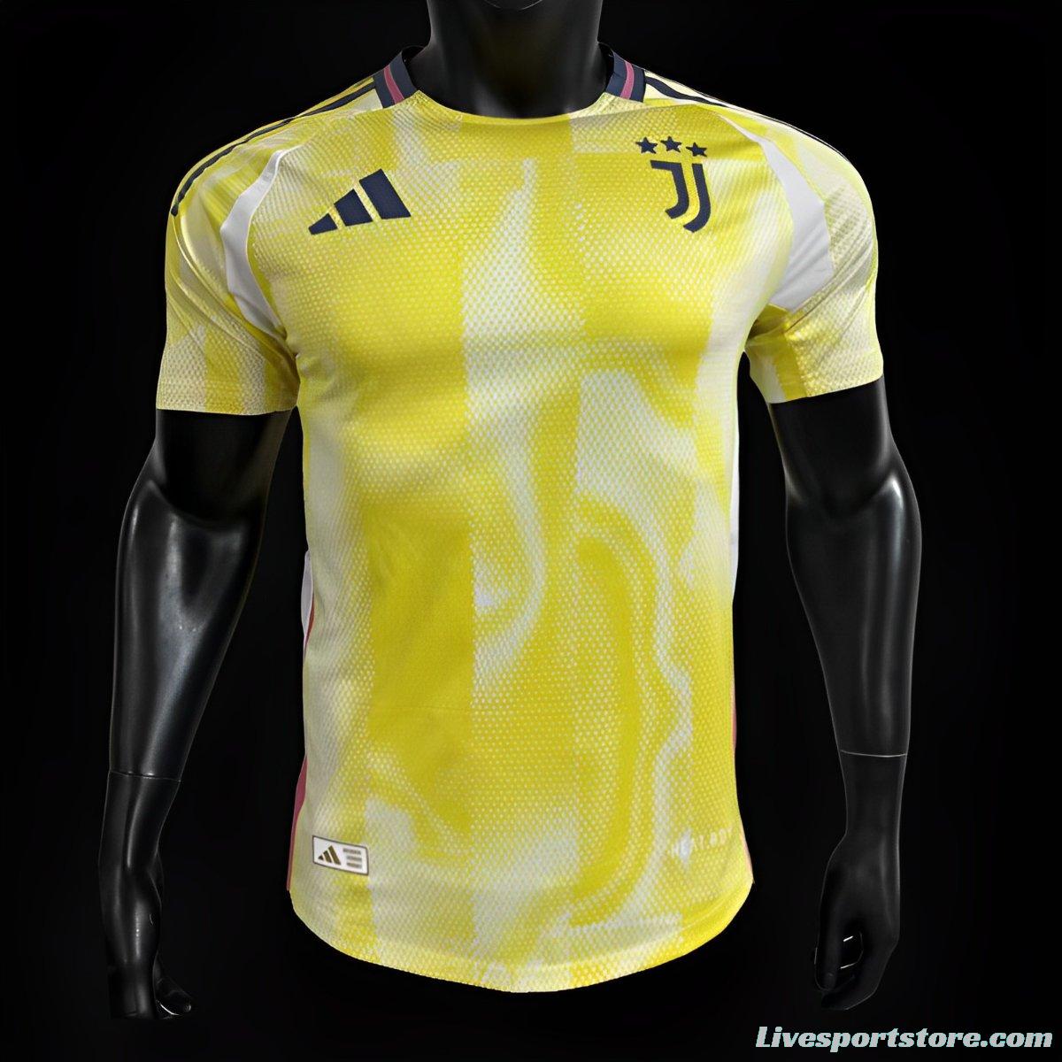 Player Version 24/25 Juventus Away Yellow Jersey