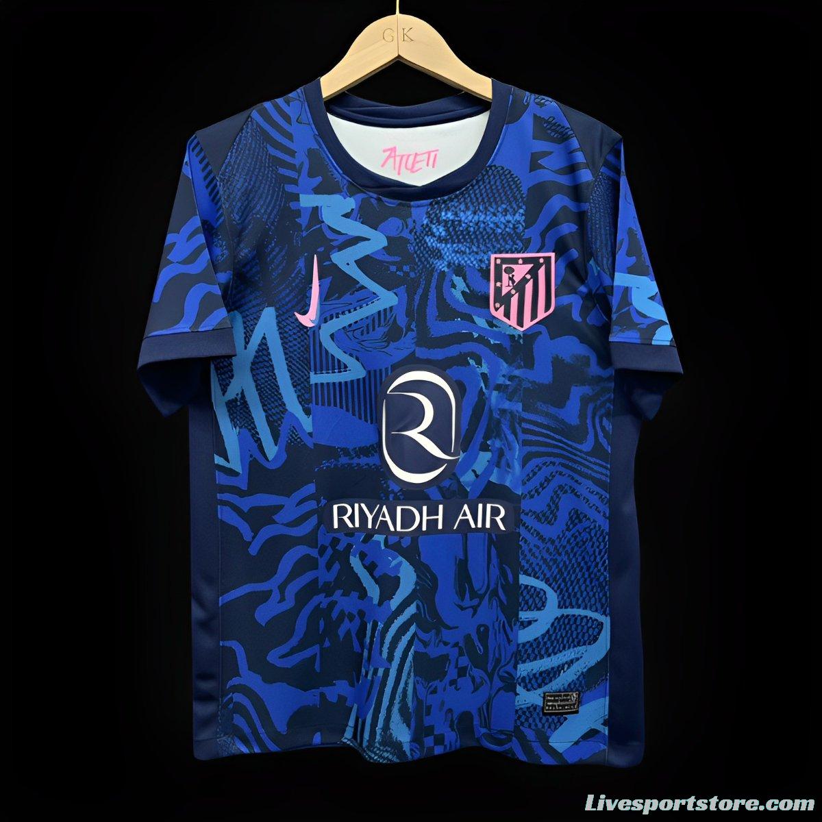 24/25 Atletico Madrid Third Blue Jersey