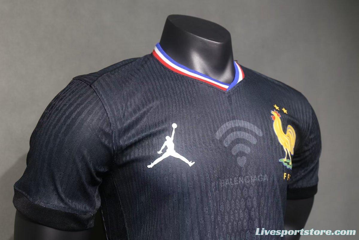 Player Version 2024 France x Balenciaga Navy Special Jersey