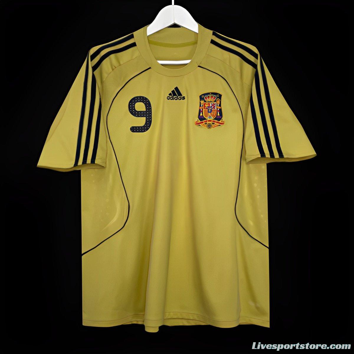 Retro 2008 Spain Away Golden Jersey