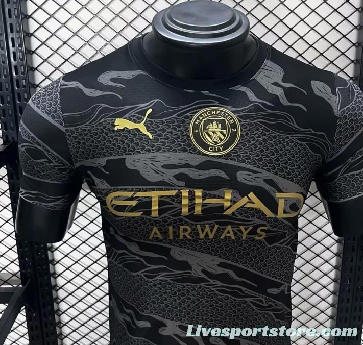 Player Version 24/25 Manchester City Black Dragon Special Jersey