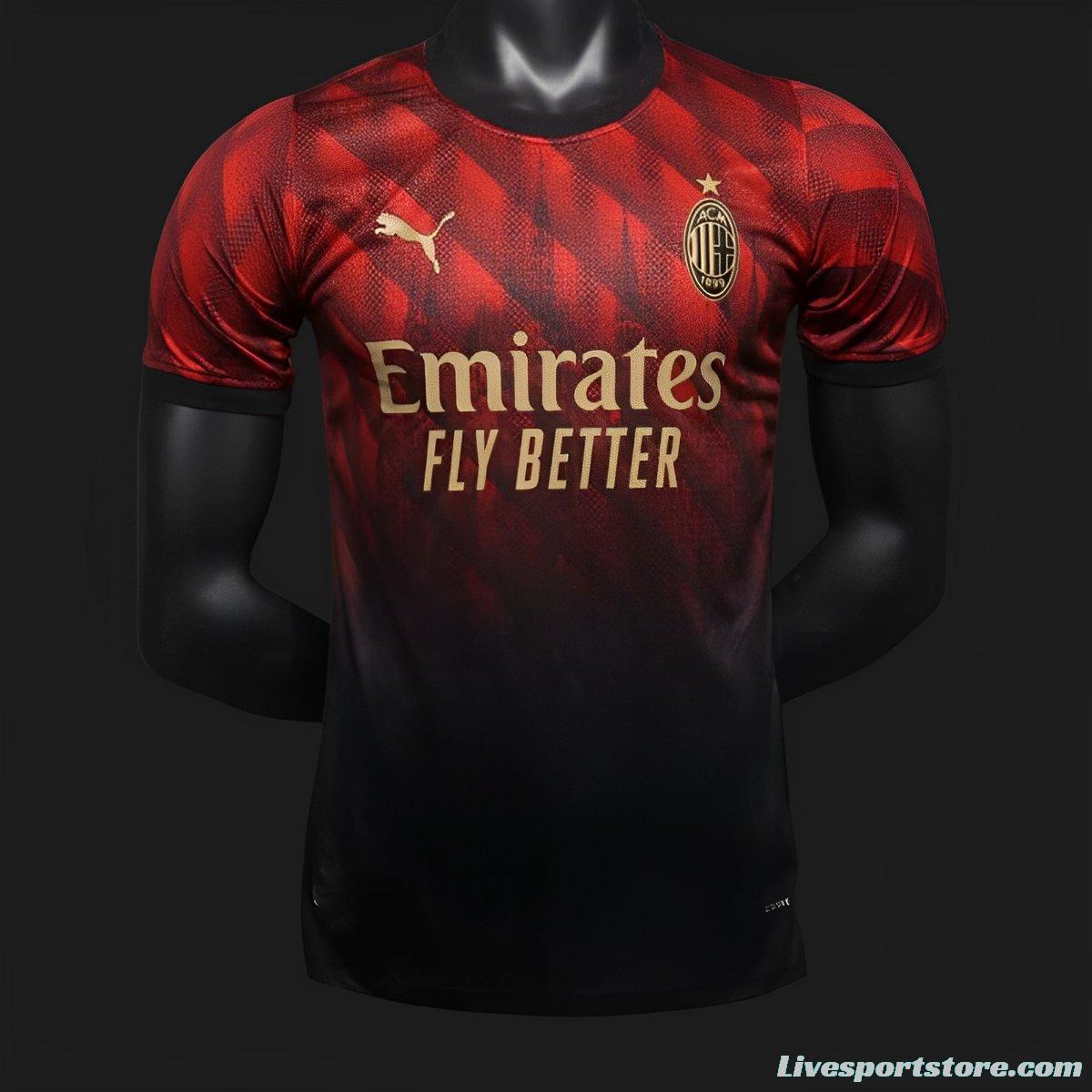 Player Version 24/25 AC Milan Church Pattern Limited Jersey