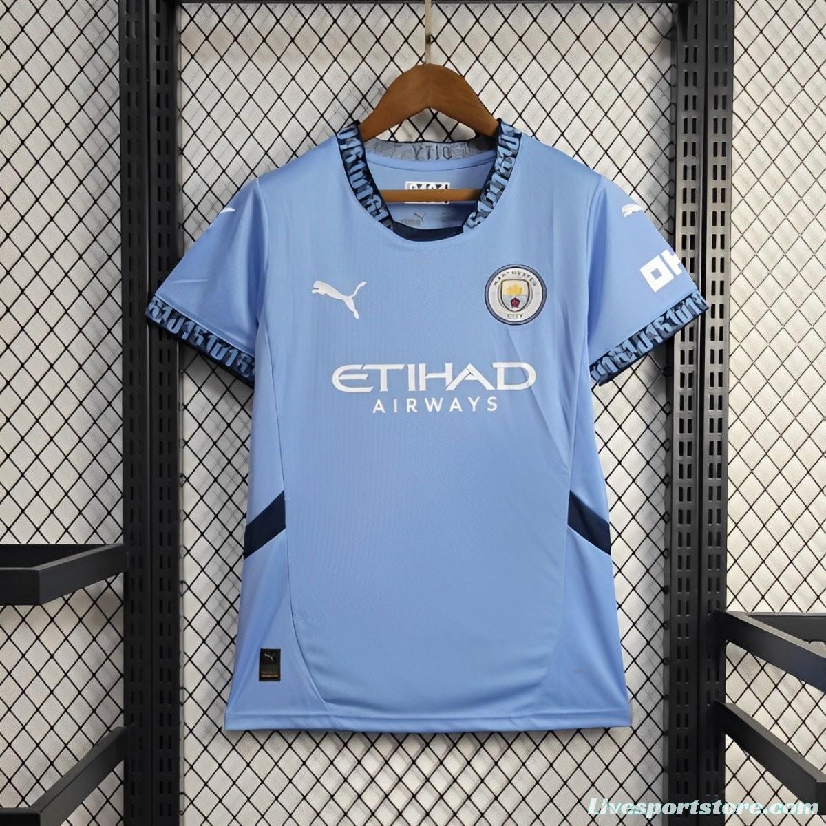 24/25 Women Manchester City Home Jersey