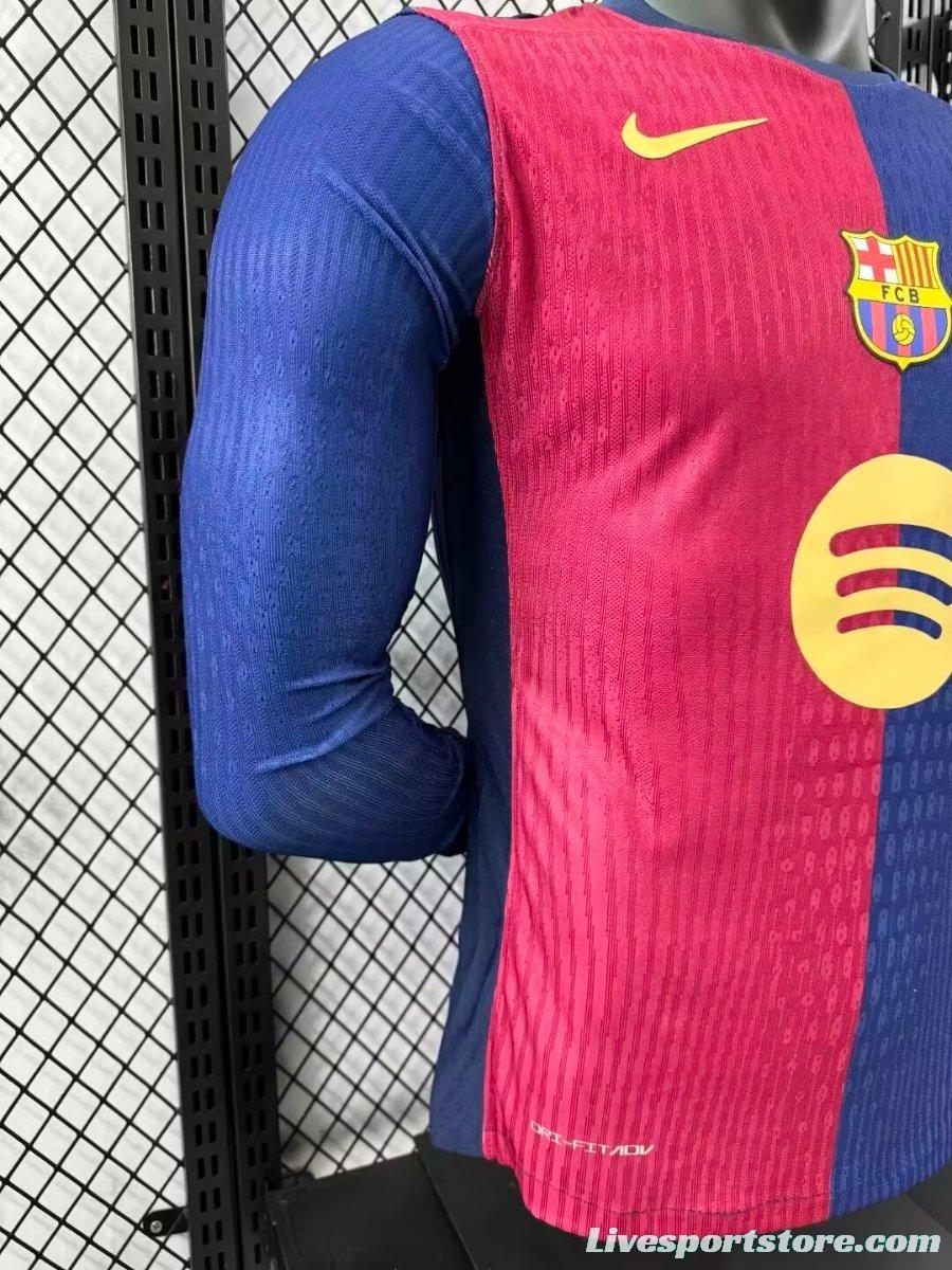 Player Version 24/25 Barcelona Home 125th Anniversary Jersey