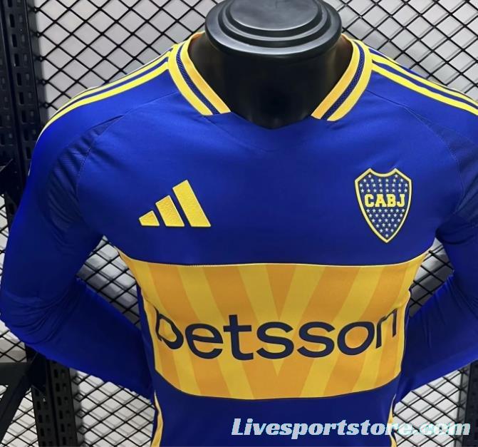 Player Version 24/25 Boca Juniors Home Long Sleeve Jersey