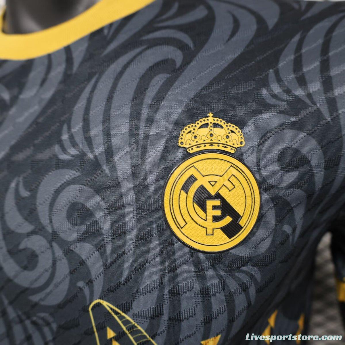 Player Version 24/25 Real Madrid Black/Golden Special Jersey