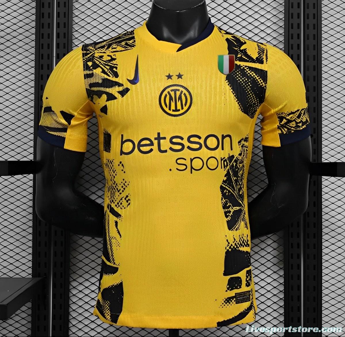 Player Version 24/25 Inter Milan Third Yellow Jersey