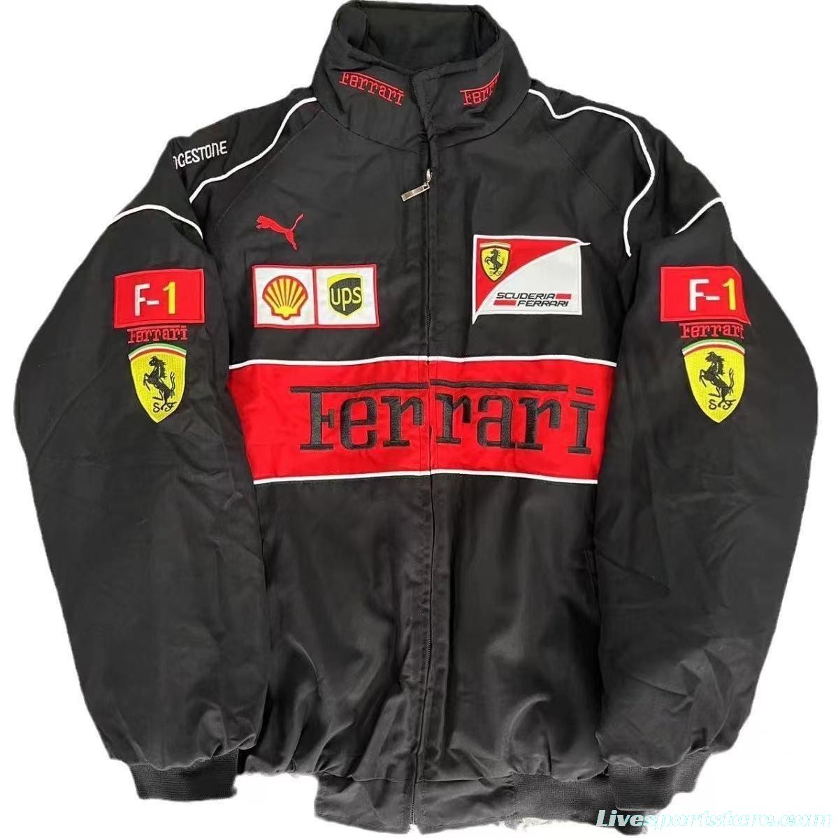 28+ Models Adult F1 MOTO Jacket Ebroidered Cotton Padded F 1 Racing Jacket