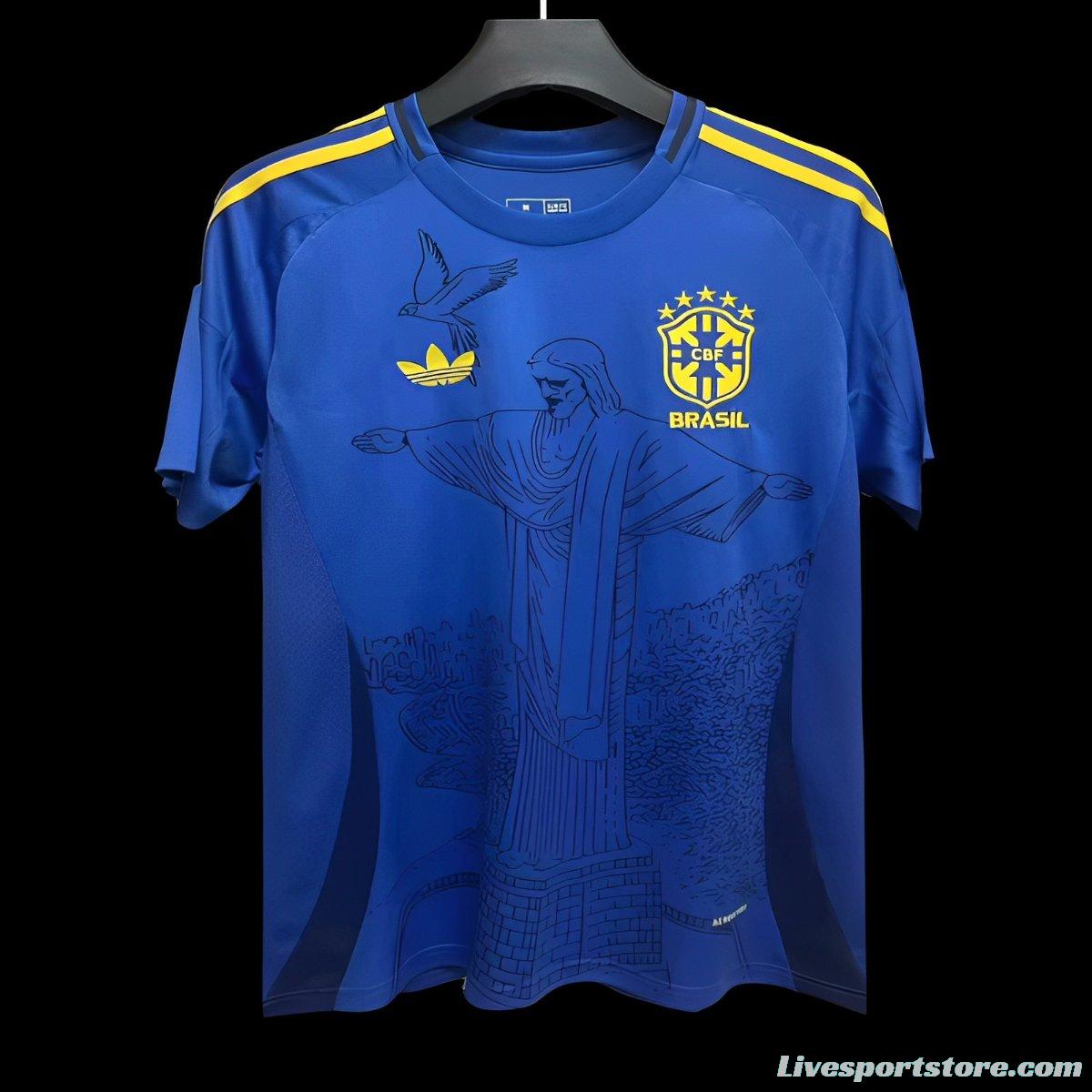 2024 Brazil Blue Special Jersey