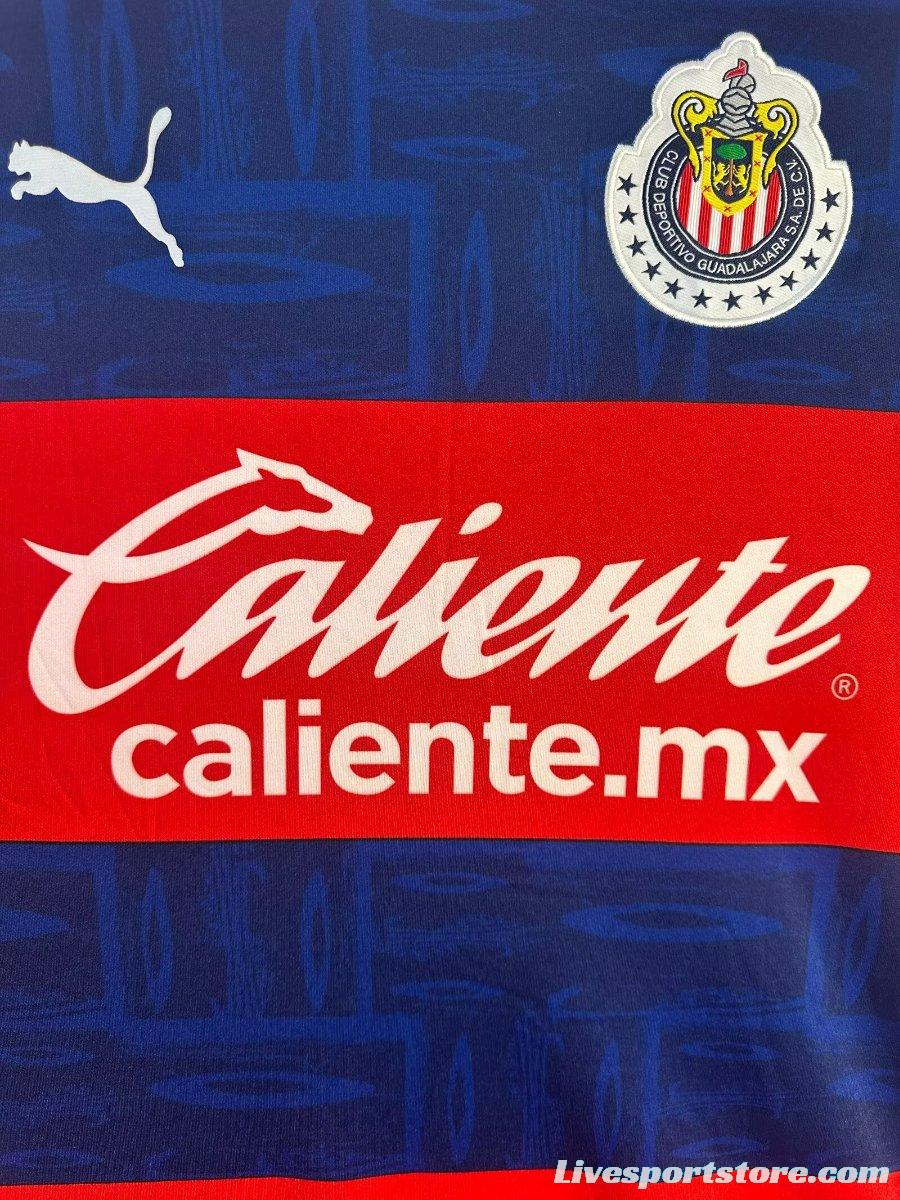 Retro 19/20 Chivas Guadalajara Away Long Sleeve Jersey